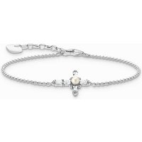 Thomas Sabo A2173-167-14-L19V Silbernes Armband mit weißem Kreuz Cross Romance