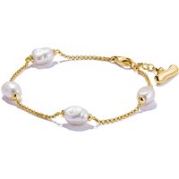Thomas Sabo A2189-430-14-L19V Armband mit Perlen Natural Beauty vergoldet