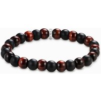 Thomas Sabo A2196-806-7-L19 Unisex Armband Obsidian und rotes Tigerauge