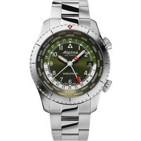 Alpina AL-255GR4S26B Startimer Pilot Worldtimer Herrenuhr 41mm
