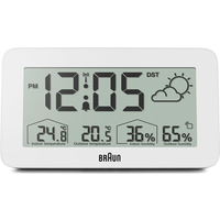 Braun BC13WP-DCF digitaler Funkwecker m. Wetterstation