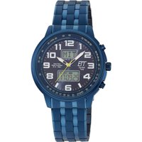 ETT Eco Tech Time EGS-11735-32M Herrenuhr Solar Drive Funk 48mm 10ATM