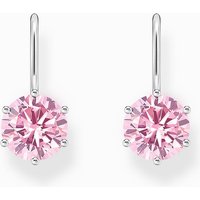 Thomas Sabo H2287-051-9 Silberne Ohrhänger mit pinkfarbenem Zirkonia Damen
