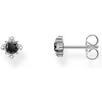 Thomas Sabo H2311-643-11 Silberne Ohrstecker mit schwarzem Stein + Zirkonia Damen