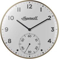 Ingersoll IC003GW Wanduhr mit kleiner Sekunde im retro Look 30 cm