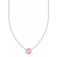 Thomas Sabo KE2210-051-9-L45V Silberne Kette mit pinkfarbenem Zirkonia-Anhänger 40-45 cm Damen Thomas Sabo KE2210-051-9-L45V Silberne Kette mit pinkfarbenem Zirkonia-Anhänger 40-45 cm Damen