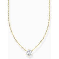 Thomas Sabo KE2210-414-14-L45V Vergoldete Kette mit weißem Zirkonia Anhänger Damen Thomas Sabo KE2210-414-14-L45V Vergoldete Kette mit weißem Zirkonia Anhänger Damen
