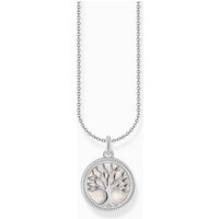 Thomas Sabo KE2220-007-21-L45V Silberne Kette mit Tree of Love Anhänger u. weißer Emaille Damen Thomas Sabo KE2220-007-21-L45V Silberne Kette mit Tree of Love Anhänger u. weißer Emaille Damen
