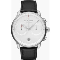 Nordgreen PI42SILEBLXX Herrenuhr Pioneer Chronograph 42mm 10ATM