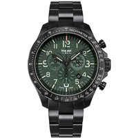 Traser H3 109464 P67 Officer Chronograph Green Steel Herrenuhr 46mm 10ATM