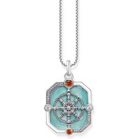 Thomas Sabo PE961-340-7 Silberner Kettenanhänger Wheel of Karma + Zirkonia Damen Thomas Sabo PE961-340-7 Silberner Kettenanhänger Wheel of Karma + Zirkonia Damen