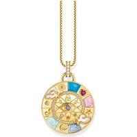 Thomas Sabo PE962-471-7 Vergoldeter Kettenanhänger mit Glücksrad Damen Thomas Sabo PE962-471-7 Vergoldeter Kettenanhänger mit Glücksrad Damen