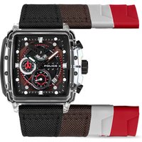 Police PEWGC00770X0 Herrenuhr Clout Set Chrono 43mm 3ATM