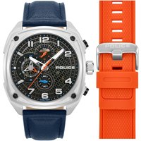 Police PEWGF00814X0 Herrenuhr Portland Chronograph Set 45mm 5ATM