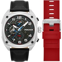 Police PEWGF00814X1 Herrenuhr Portland Chronograph Set 45mm 5ATM