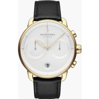 Nordgreen PI42GOLEBLXX Herrenuhr Pioneer Chronograph 42mm 10ATM