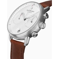 Nordgreen PI42SILEBRXX Herrenuhr Pioneer Chronograph 42mm 10ATM