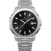Paul Rich PR-46696 Herrenuhr Mercer Astor Silver Black 40,5 mm 5ATM