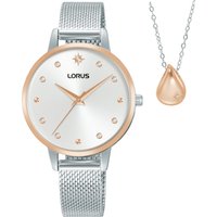 Lorus RG288XX9 Damenuhr Set mit Halskette 32mm Lorus RG288XX9 Damenuhr Set mit Halskette 32mm