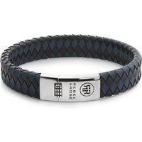 Rebel & Rose RR-L0177-S-L Armband Braided Flat 925 Black & Blue
