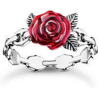 Thomas Sabo TR2482-664-10-54 Silberner Ring Roses Romance Damen