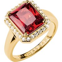 Thomas Sabo TR2508-414-10-54 Ring mit Rotem Oktagon-Stein Elyndra vergoldet Damen