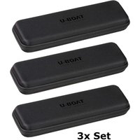 U-Boat 43594 schwarzes 3er Set Armbanduhren Reiseetui