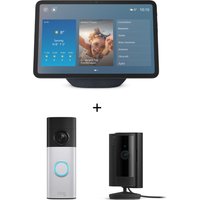 Amazon Starter Set - mit Echo Show 11 (Neueste Gen.) + Ring Battery Video Doorbell Plus (2. Gen.) + Indoor Cam (2. Gen.)