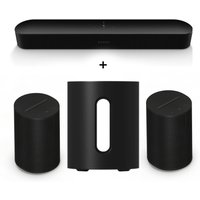 tink Sonos Heimkino Set mit Beam Gen 2 2 Era 100 SL Sub Mini Schwarz