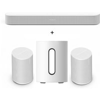 tink Sonos Heimkino Set mit Beam Gen 2 2 Era 100 SL Sub Mini Weiß