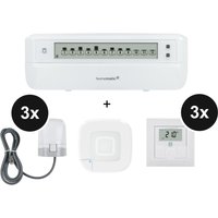 Homematic IP Fußbodenheizungs Set motorisch für 3 Räume - mit Access Point 2