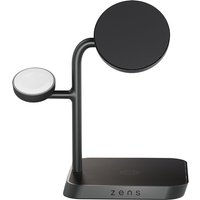 Zens Office Charger Pro 3 - 3-in-1 Ladestation für den Schreibtisch mit Qi2 - Schwarz