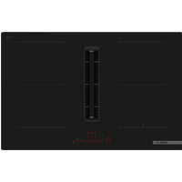 Bosch PVQ811H26E Serie 6 Induktionskochfeld mit Dunstabzug 80 cm Rahmenlos aufliegend - Schwarz / Altgerätemitnahme
