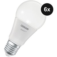 OSRAM Smart Classic Multicolour 9W 220V RGBW FR E27 - 6er-Set