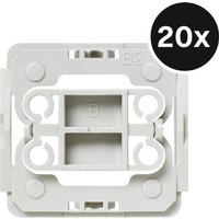 Homematic Adapter-Set Berker B2, 20er Set - Weiß