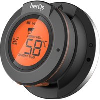 HerQs Dome Thermometer - Grillthermometer - Schwarz