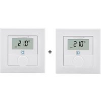 Homematic IP Wandthermostat mit Luftfeuchtigkeitssensor - 2er-Set