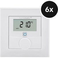 Homematic IP Wandthermostat mit Luftfeuchtigkeitssensor 6er-Set