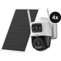 Imou AOV Dual Kit 5+5MP - 10MP Dual-Lens WLAN & 4G Außenkamera mit Solarpanel & Always-On-Video - 4er-Set