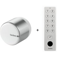 tedee Set - mit Lock GO 2 Türschloss - Aluminium + Keypad Pro