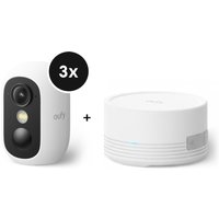 eufyCam C35 - 3er-Kamera-Set mit Homebase Mini