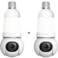 Imou Bulb Cam - 2K WLAN-Kamera mit Schwenk-/Neigefunktion für E27-Lampenfassungen - 2er-Set