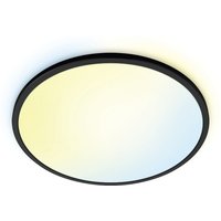WiZ SuperSlim Deckenleuchte Warm- und Kaltweiß 2450lm - Schwarz