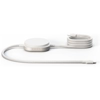 Zens Charging Cable USB C-C Pro 2 - USB-C auf USB-C-Ladekabel mit Qi2, für 2 Geräte - Weiß