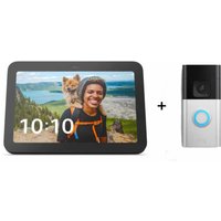 Amazon Starter Set - mit Echo Show 8 (2023) + Ring Battery Video Doorbell Plus