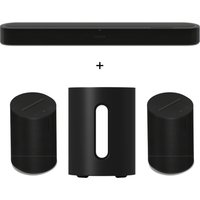 Sonos Heimkino Set - mit Beam Ultra, 2 Era 100 SL und Sub Mini - Schwarz