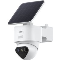 aosu Smart Security SolarCam T2 Ultra - 4K-WLAN-Außenkamera mit Schwenk-/Neigefunktion - Weiß