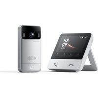 SwitchBot Video Doorbell - inkl. Gegensprechanlage mit Monitor - Silber