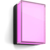 Philips Hue White & Color Ambiance Scenova Wandleuchte rechteckig - außen, 970 lm - Schwarz