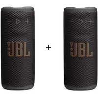 JBL Grip - Kompakter Bluetooth-Lauptsprecher mit Ambient Light - 2er-Set - Schwarz